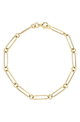 Bony Levy Ofira 14K Gold Alternating Link Bracelet in Yellow Gold at Nordstrom, Size 7