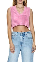 Pistola Cora Crop Sweater Vest Pink Cosmos at Nordstrom,