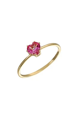 Bony Levy 14K Gold Topaz Heart Ring Yellow at Nordstrom