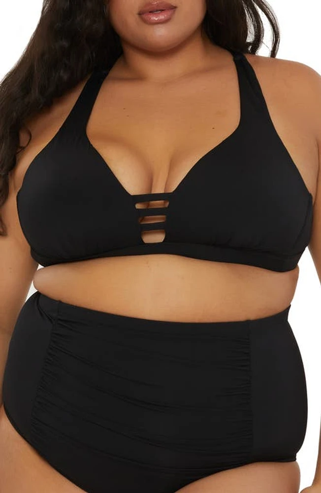 Becca Tab Inset Bikini Top at Nordstrom,