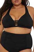 Becca Tab Inset Bikini Top at Nordstrom,