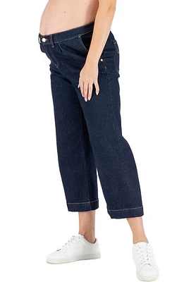 Cache Coeur Jill Crop Maternity Wide Leg Jeans at Nordstrom,