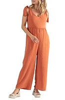 Cache Coeur Canyon Organic Cotton Gauze Maternity/Nursing Jumpsuit at Nordstrom,