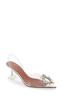 Amina Muaddi Begum Glass Pointed Toe Slingback Pump Pvc Transparent at Nordstrom,