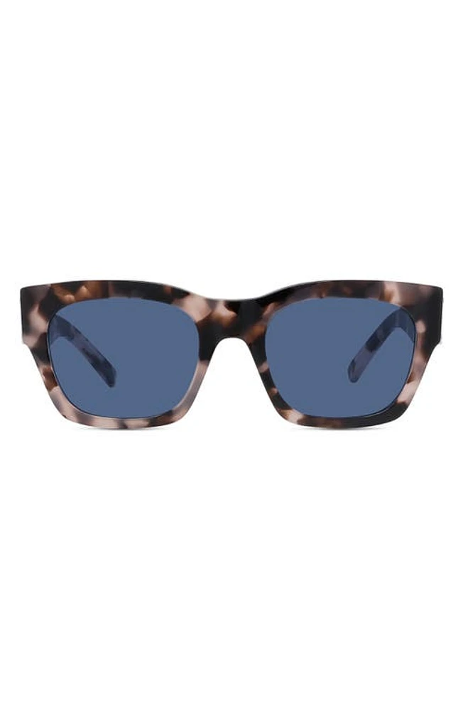 Givenchy 4G 54mm Square Sunglasses in Havana /Blue at Nordstrom