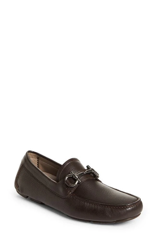 FERRAGAMO Parigi Double Gancio Bit Driving Shoe Brown at Nordstrom,