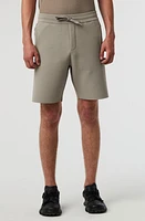 AlphaTauri Posos Knit Drawstring Performance Shorts Mud at Nordstrom,