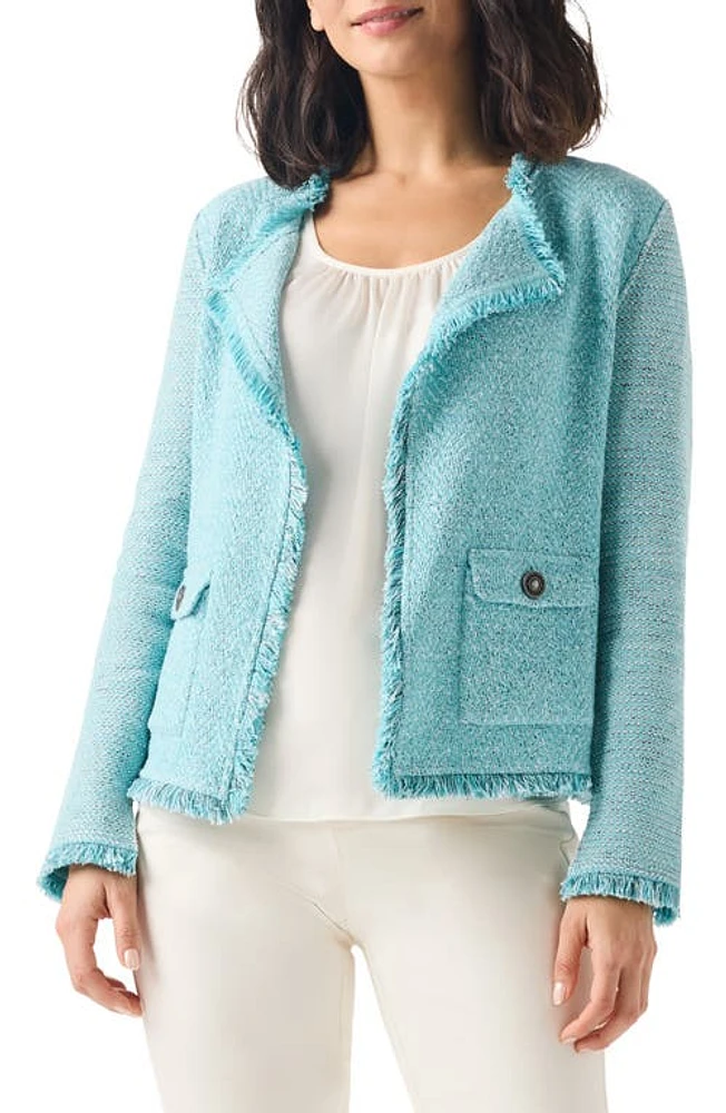 NIC+ZOE Fringe Tweed Jacket at Nordstrom,