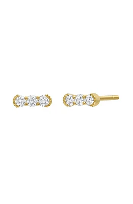 Bony Levy Florentine Diamond Stud Earrings in 18K Yellow Gold at Nordstrom