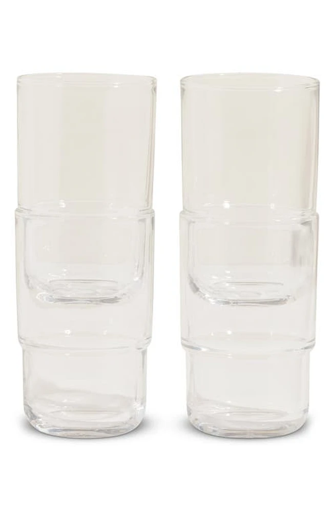 Our Place Night & Day Set of 4 Tall Glasses in Clear at Nordstrom