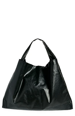 KASSL Oil Coated Canvas Shoulder Tote in Black at Nordstrom