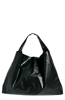 KASSL Oil Coated Canvas Shoulder Tote in Black at Nordstrom