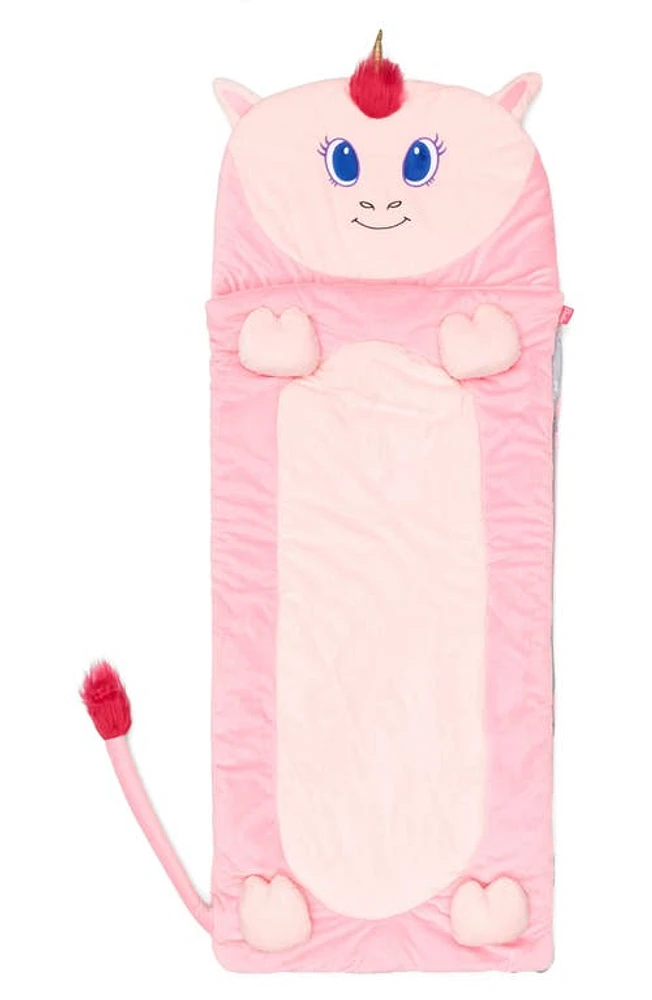 Bixbee Unicorn Fleece Sleeping Bag in Pink at Nordstrom