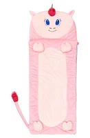 Bixbee Unicorn Fleece Sleeping Bag in Pink at Nordstrom