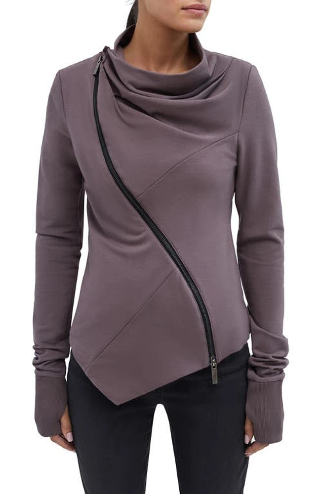 Marcella Hoyt French Terry Jacket Anthracite at Nordstrom,