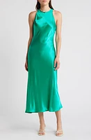 Rails Solene Sleeveless Satin Midi Dress Jade at Nordstrom,