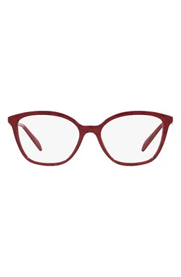 Prada 54mm Butterfly Optical Glasses in Red at Nordstrom