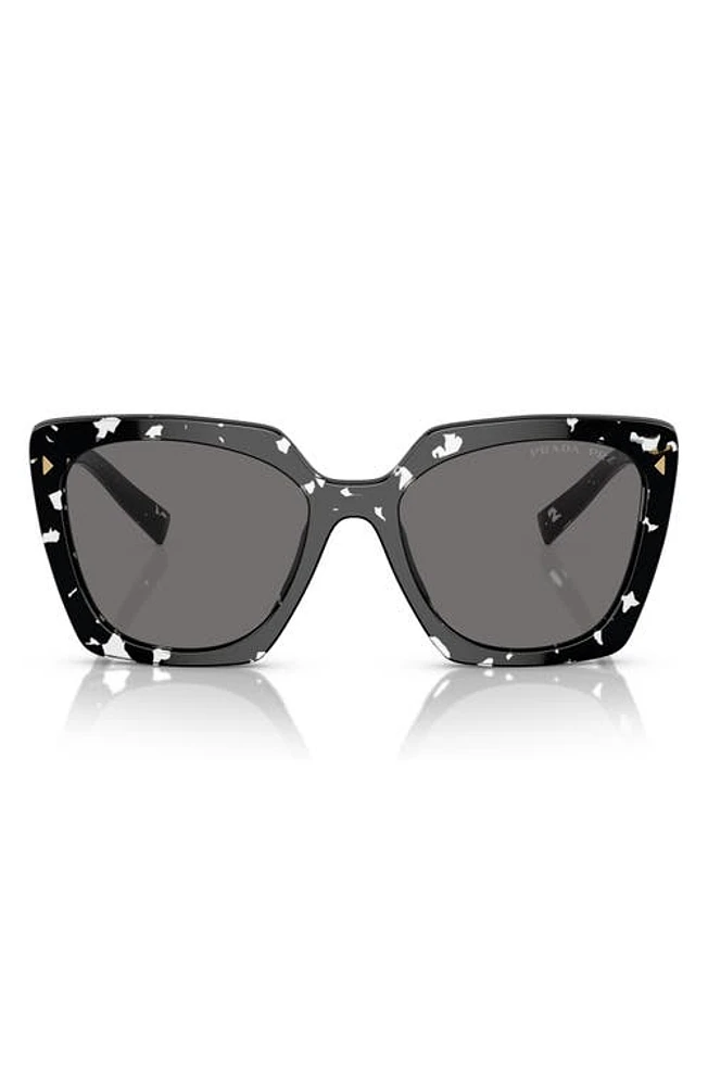 Prada 54mm Square Polarized Sunglasses in Grey Tort at Nordstrom