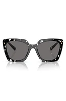 Prada 54mm Square Polarized Sunglasses in Grey Tort at Nordstrom