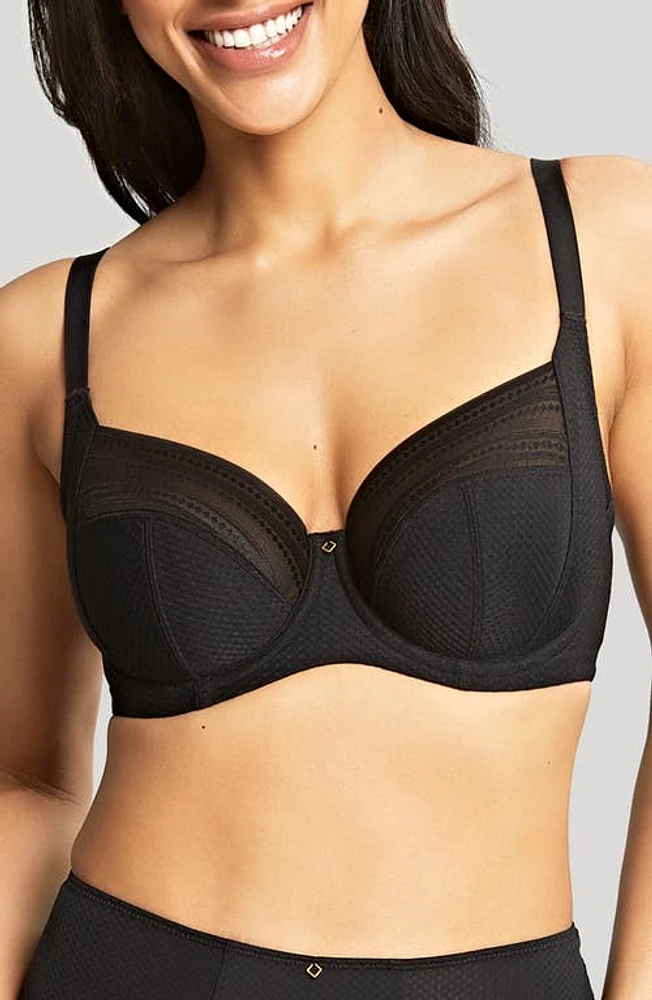 Panache Serene Underwire Side Support Bra Noir at Nordstrom,