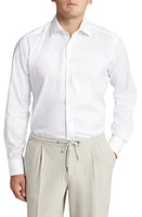 Eton Slim Fit Cotton Twill Dress Shirt at Nordstrom