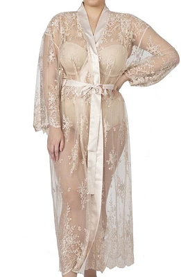 Rya Collection Darling Sheer Lace Robe at Nordstrom,