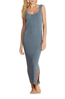 barefoot dreams CozyChic Ultra Lite Rib Square Neck Midi Dress at Nordstrom,