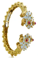 David Webb Kingdom Baby Frog Cuff Bracelet in Yellow Gold at Nordstrom, Size 7