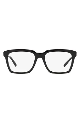 Dolce & Gabbana 54mm Square Optical Glasses in Black at Nordstrom