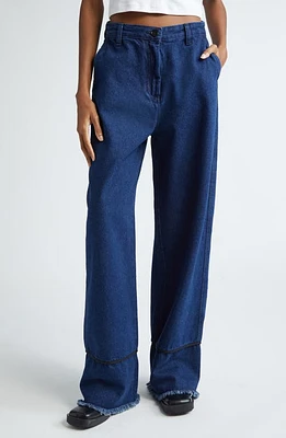 renaissance Rodrigo High Waist Wide Leg Jeans Indigo Denim at Nordstrom, Us