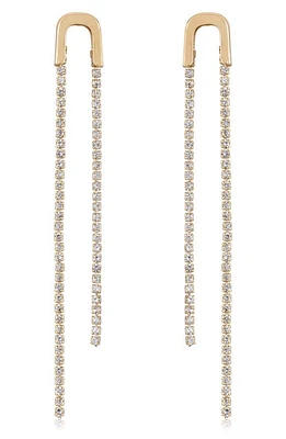 Ettika Crystal Chain Drop Earrings in Gold at Nordstrom