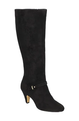 Bella Vita Sasha Knee High Boot Black Super Suede at Nordstrom,