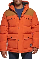 levi's Arctic Cloth Heavyweight Parka Orange Worker Brown Yoke at Nordstrom,