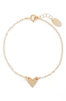 Nashelle Initial Heart Bracelet in Gold-O at Nordstrom