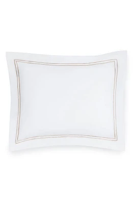 SFERRA Grande Hotel Sham in White/Taupe at Nordstrom