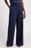 Nordstrom Flat Front Wide Leg Pants at Nordstrom,