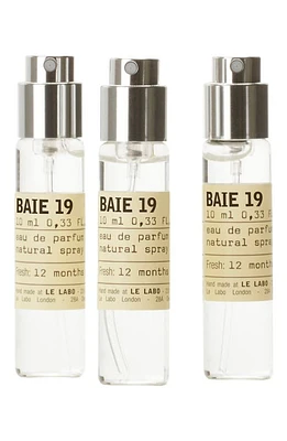 Le Labo Baie 19 Eau de Parfum Travel Tube Refill Trio at Nordstrom