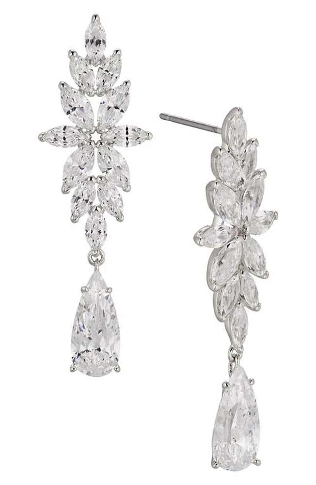 Nadri Midsommer Cubic Zirconia Drop Earrings in Rhodium at Nordstrom