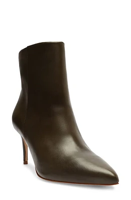 Schutz Mikki Mid Pointed Toe Bootie Military Green at Nordstrom,