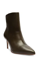 Schutz Mikki Mid Pointed Toe Bootie Military Green at Nordstrom,