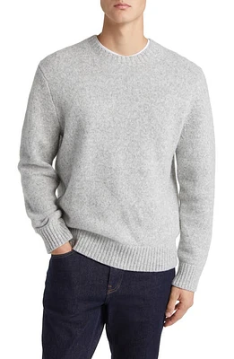 Vince Mélange Wool Blend Crewneck Sweater Heather at Nordstrom,