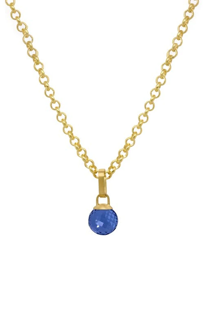 Dean Davidson Manhattan Pendant Necklace in Midnight Blue/gold at Nordstrom