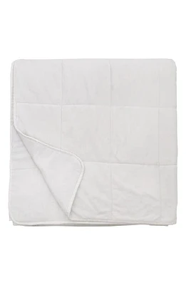 Pom Pom at Home Amsterdam Cotton Coverlet in White at Nordstrom