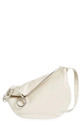 burberry Knight Asymmetric Crinkle Leather Shoulder Bag in Soap at Nordstrom