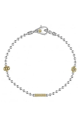 LAGOS Caviar Icon Single Strand Bracelet in Silver at Nordstrom, Size 7 In