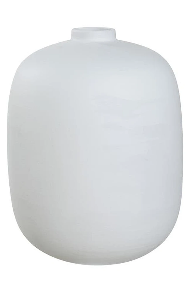 Renwil Berane Glazed Porcelain Vase in Glazed Matte Off-White Finish at Nordstrom