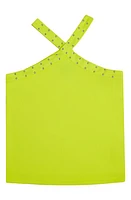 MIA New York Kids' Studded Crossover Tank Top Lime at