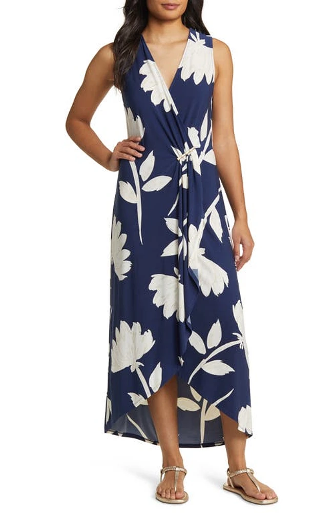 Tommy Bahama Flora Nights Sleeveless Maxi Dress in Island Navy at Nordstrom, Size X-Small