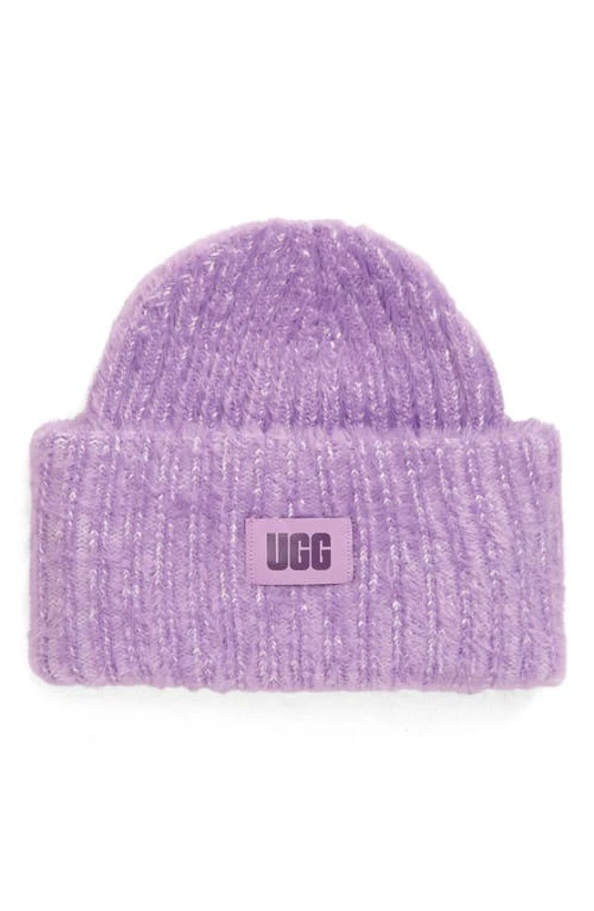 UGG(r) Women's Chunky Plush Beanie in Purple Punch Multi at Nordstrom