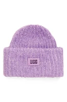 UGG(r) Women's Chunky Plush Beanie in Purple Punch Multi at Nordstrom